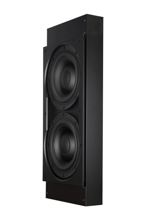 Ambisonic Marquee AMD10IWSUB Dual 10" In-Wall Subwoofer, Black, Single