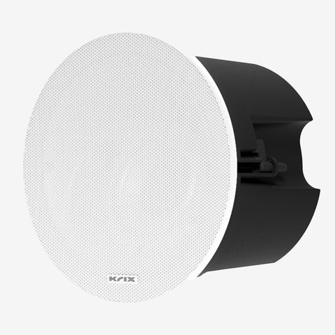 Krix IC-32 Angled In-Ceiling Speaker with White Grille, Single