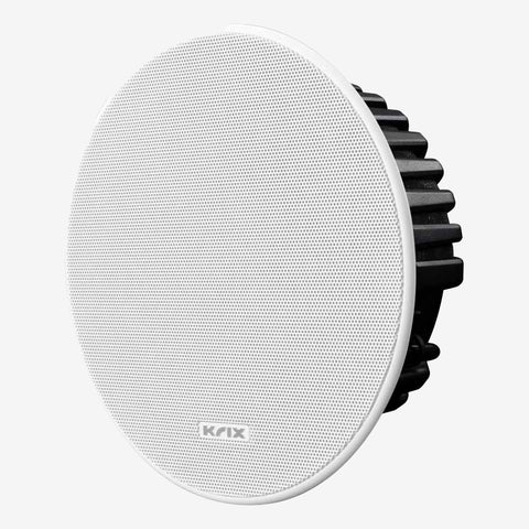 Krix IC-35S In-Ceiling Single Stereo Speaker with White Grille, Single