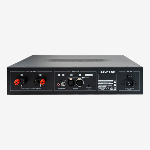 Krix KA-1100 Dual Mono Subwoofer Power Amplifier, Black, Single