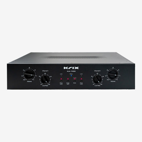 Krix KA-1100 Dual Mono Subwoofer Power Amplifier, Black, Single