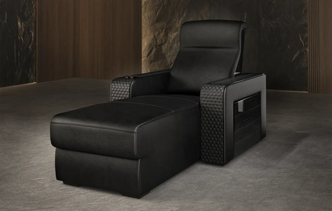 Cinema Deco Knightsbridge Single, Double or Daybed Cinema Seat, Velvet or Leather, Single