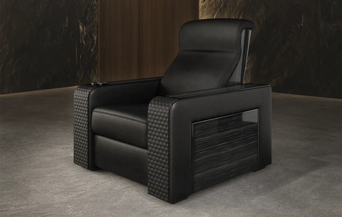 Cinema Deco Knightsbridge Single, Double or Daybed Cinema Seat, Velvet or Leather, Single